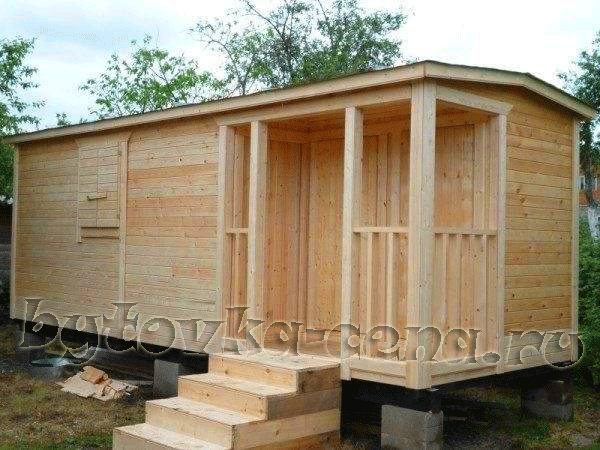 Готовый хозблок или дачная бытовка своими руками