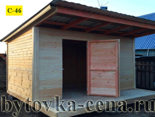 Сарай с крыльцом